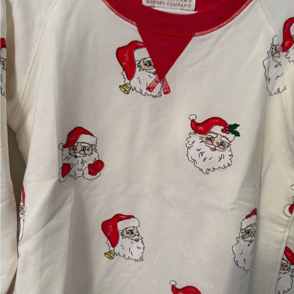 The Beaufort Bonnet Company Red and White Santa Crewneck - Picture 3 of 5